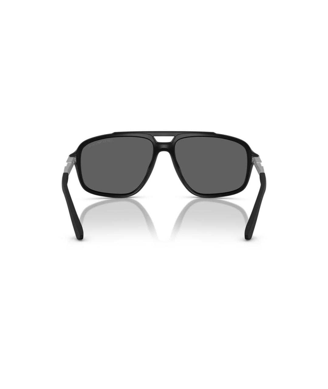 EMPORIO ARMANI Черные пластиковые солнцезащитные очки, фото 6