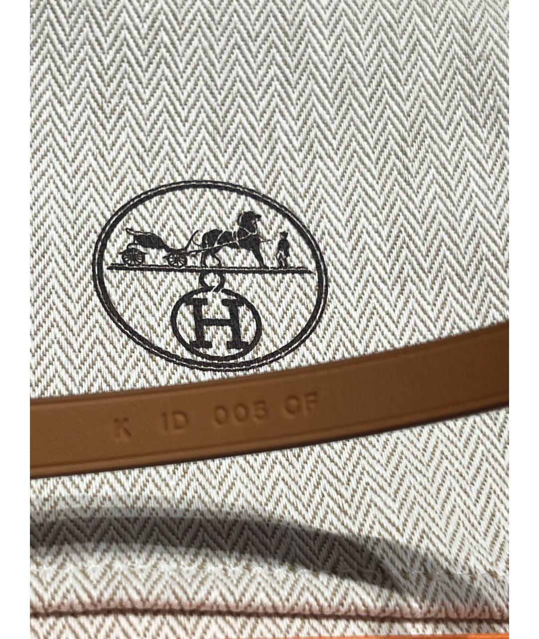 HERMES Хаки кожаный чокер, фото 4