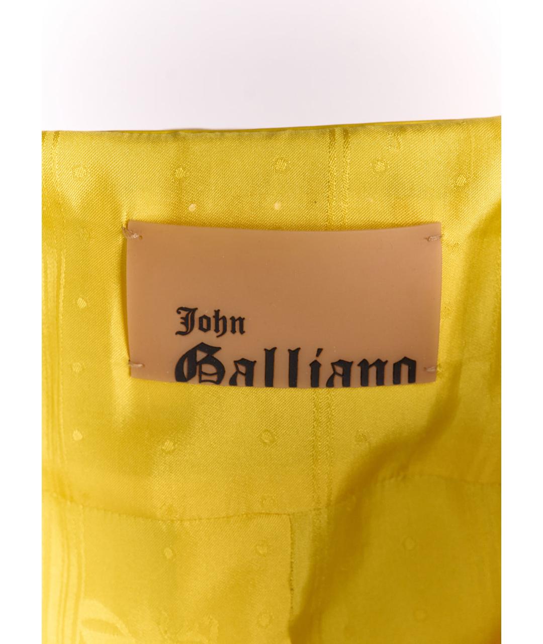 JOHN GALLIANO Желтая кожаная куртка, фото 3