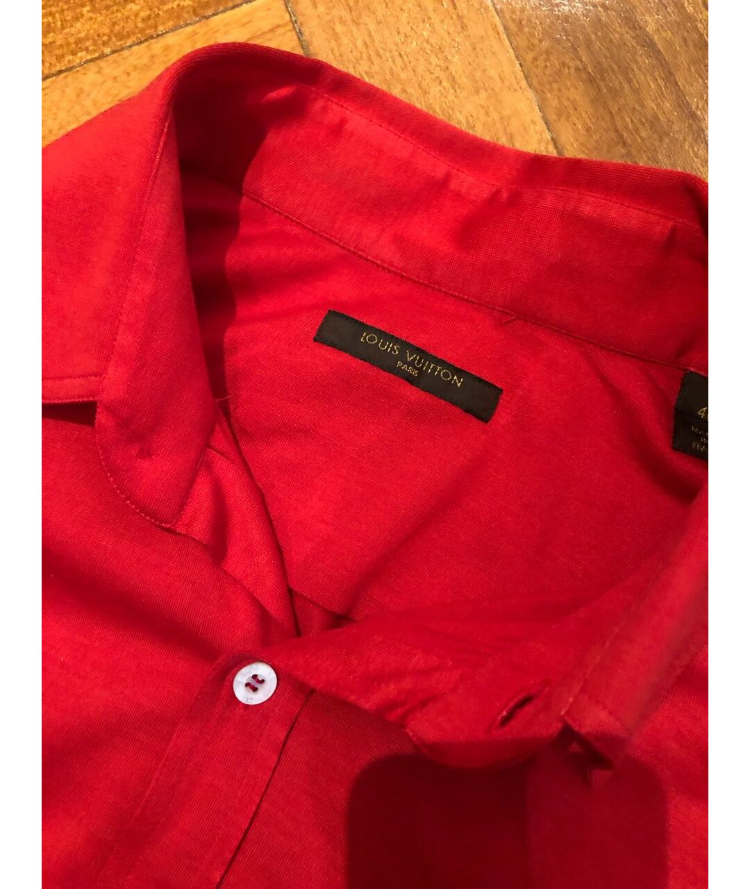 LOUIS VUITTON Красная хлопковая кэжуал рубашка, фото 3