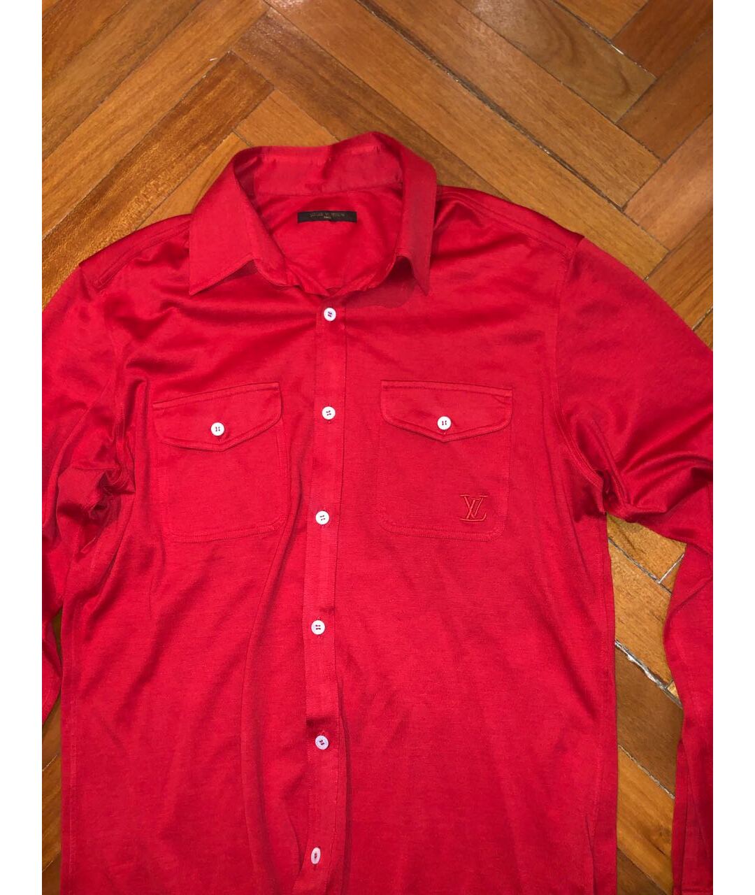 LOUIS VUITTON Красная хлопковая кэжуал рубашка, фото 2