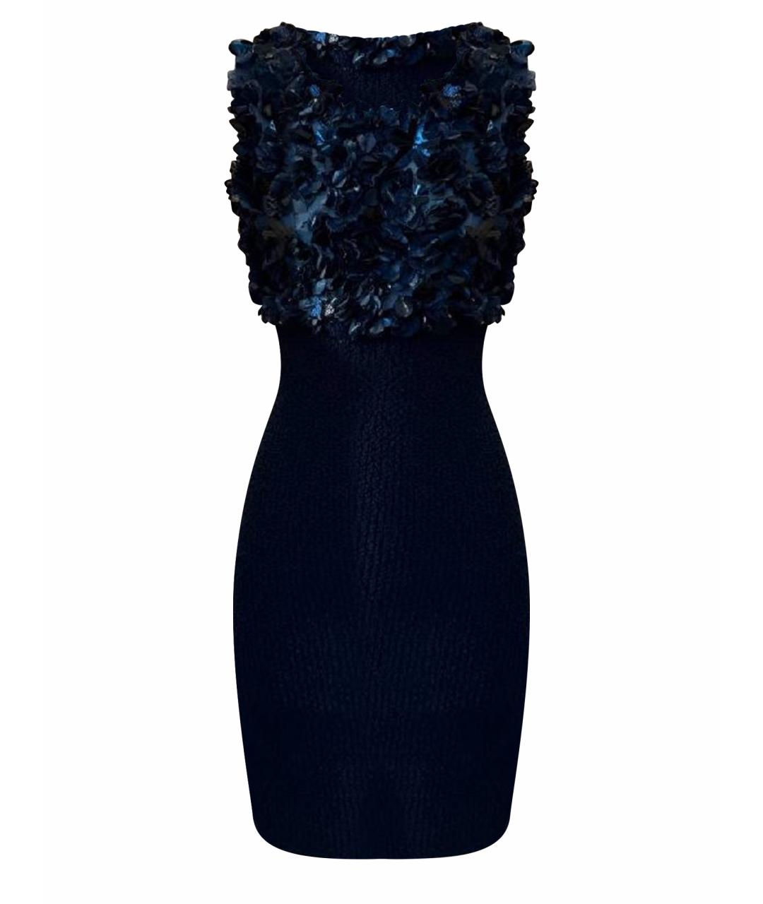BLUMARINE Черное вискозное коктейльное платье, фото 1