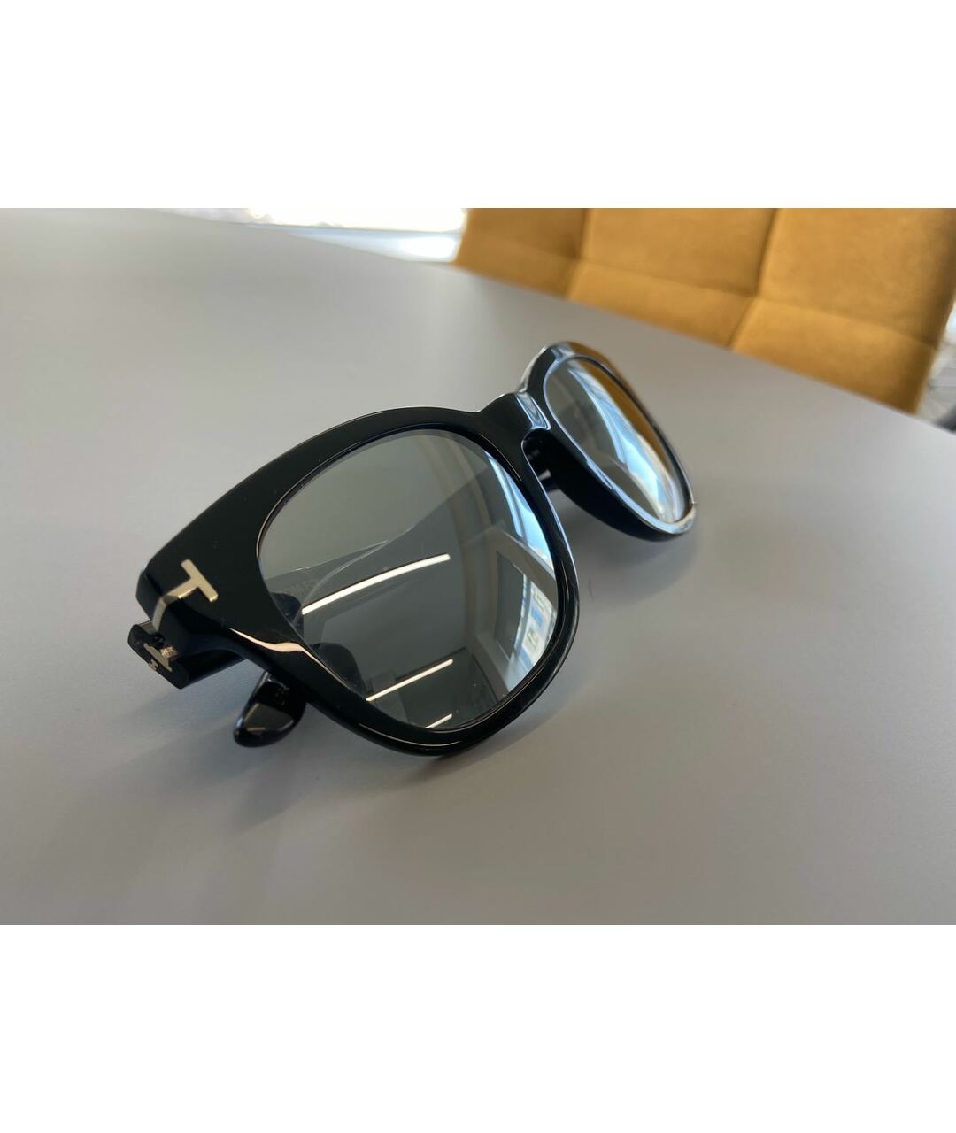 TOM FORD Черные пластиковые солнцезащитные очки, фото 2