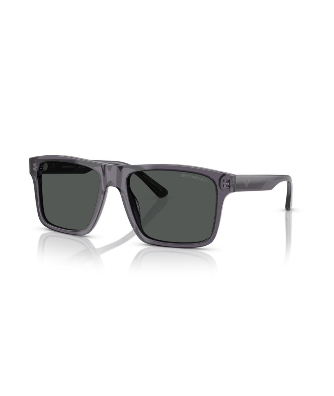 EMPORIO ARMANI Серые пластиковые солнцезащитные очки, фото 1