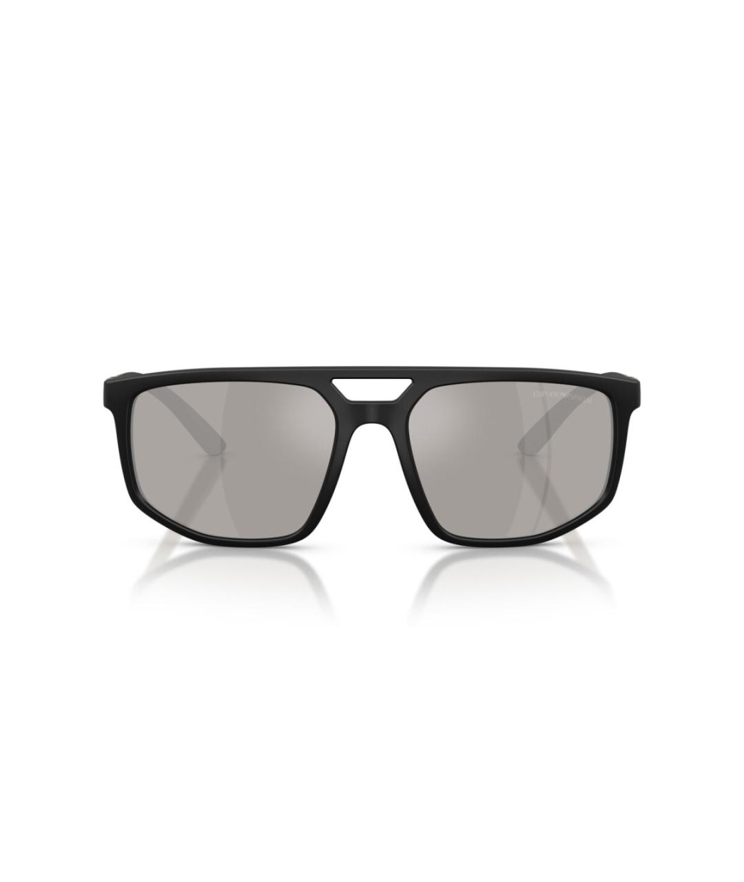 EMPORIO ARMANI Черные пластиковые солнцезащитные очки, фото 2