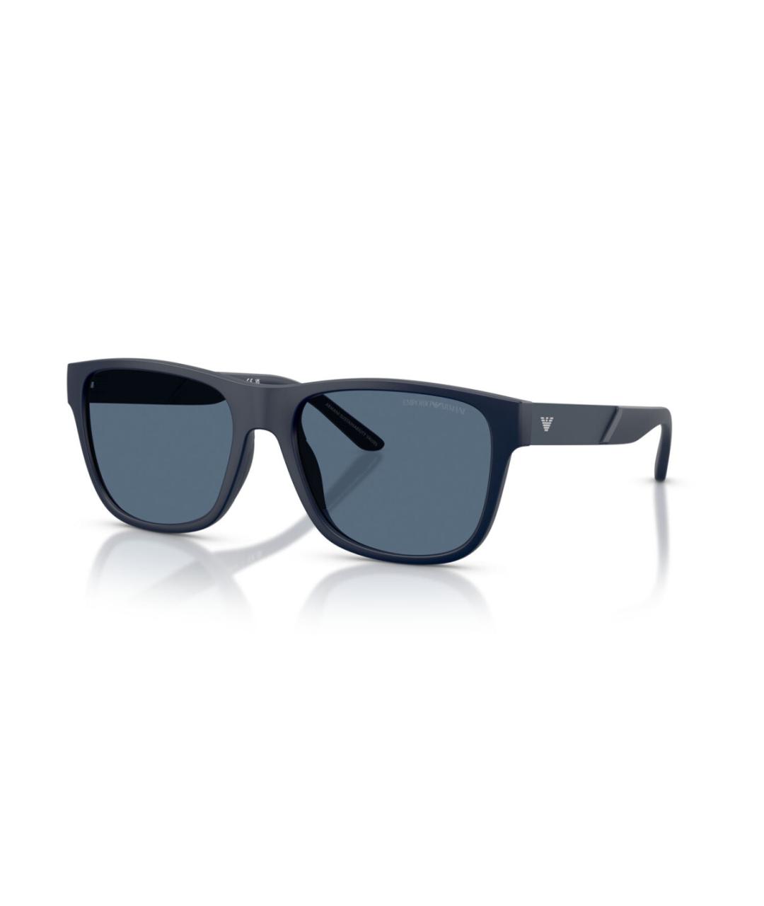 EMPORIO ARMANI Синие пластиковые солнцезащитные очки, фото 1