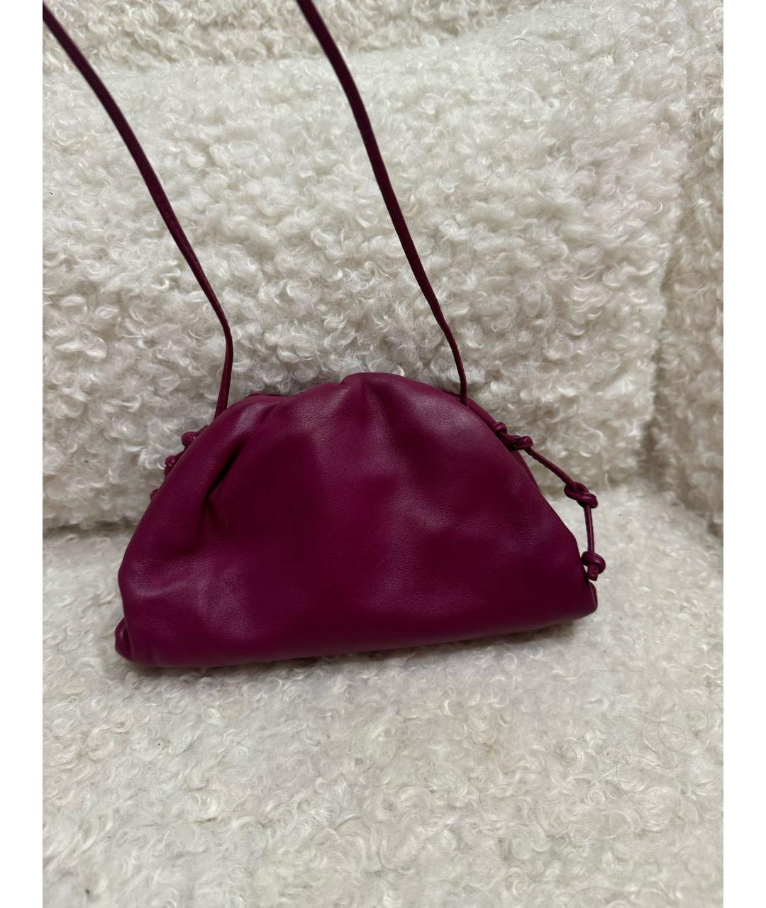 BOTTEGA VENETA Фиолетовая кожаная сумка через плечо, фото 2