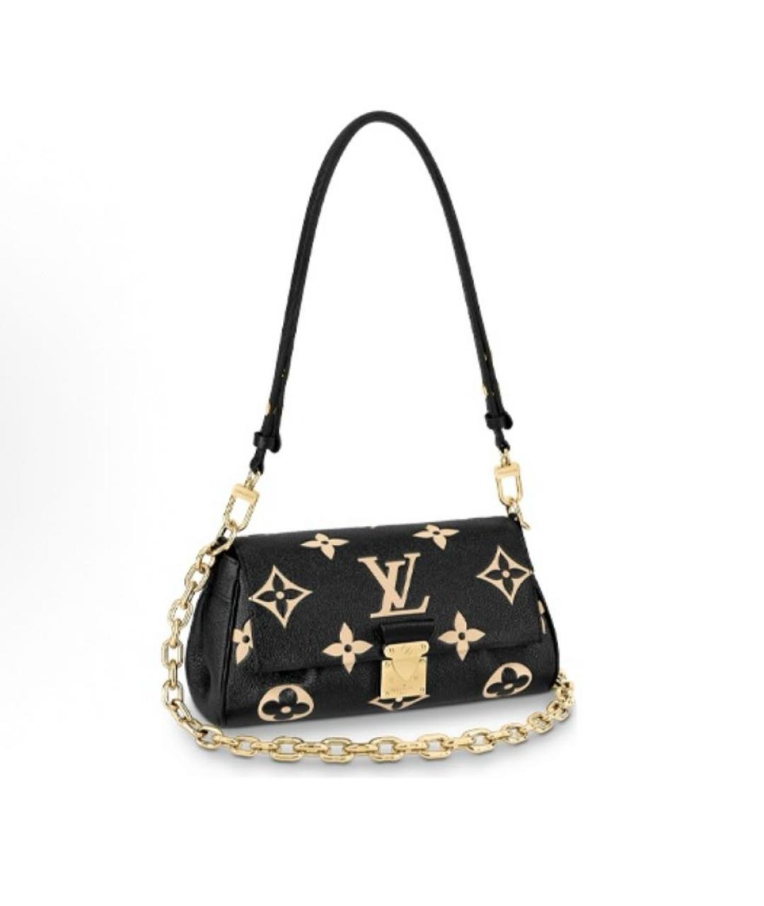 LOUIS VUITTON Черная кожаная сумка с короткими ручками, фото 2