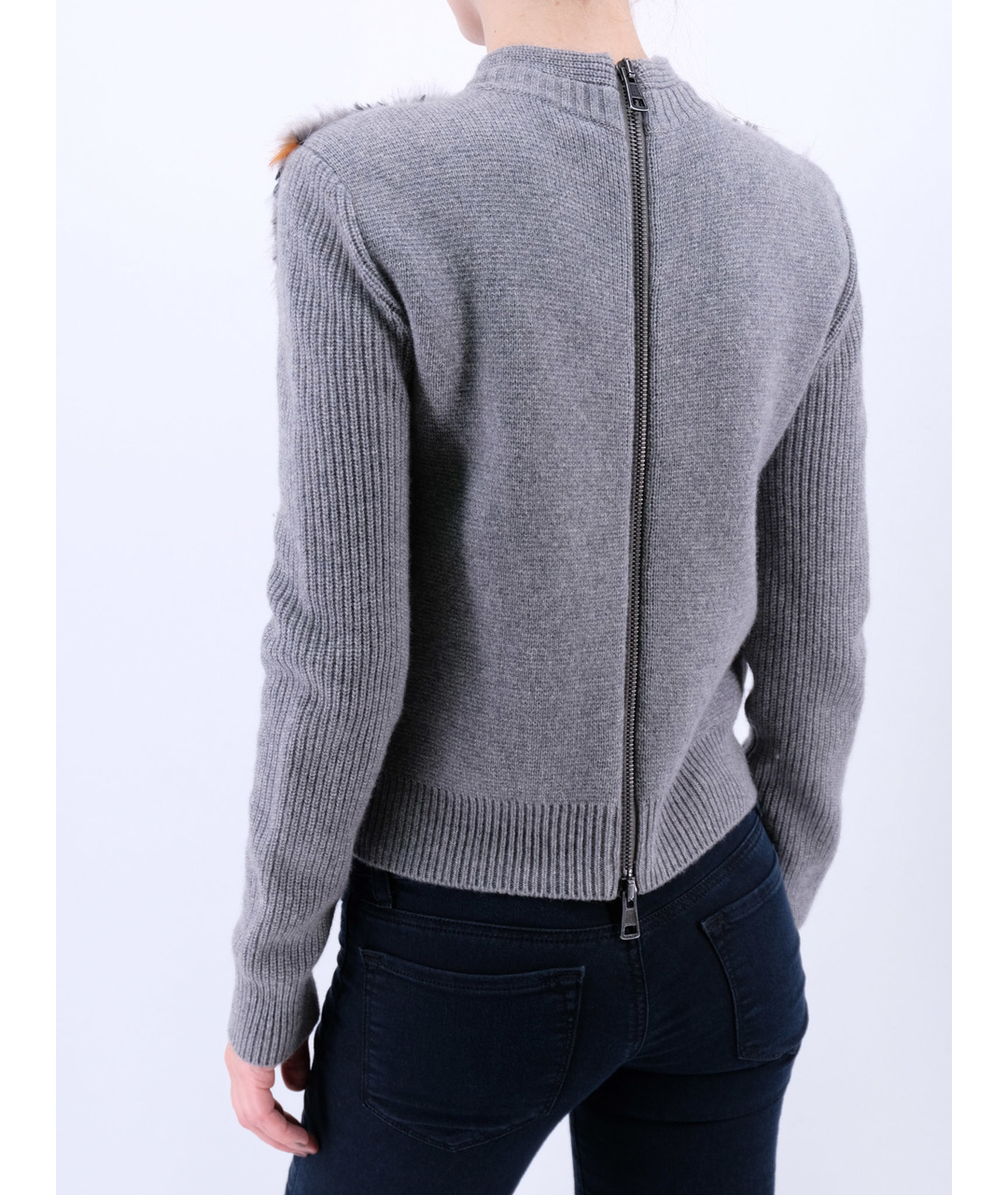 CHLOE Серый кашемировый джемпер / свитер, фото 3