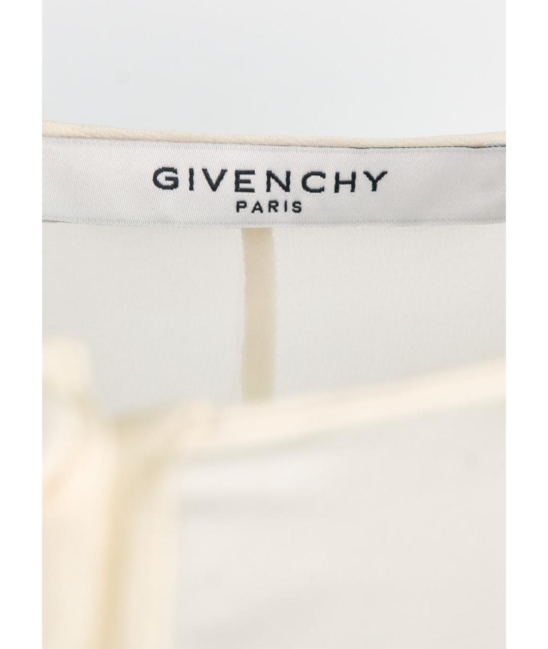 GIVENCHY Бежевая шелковая блузы, фото 3