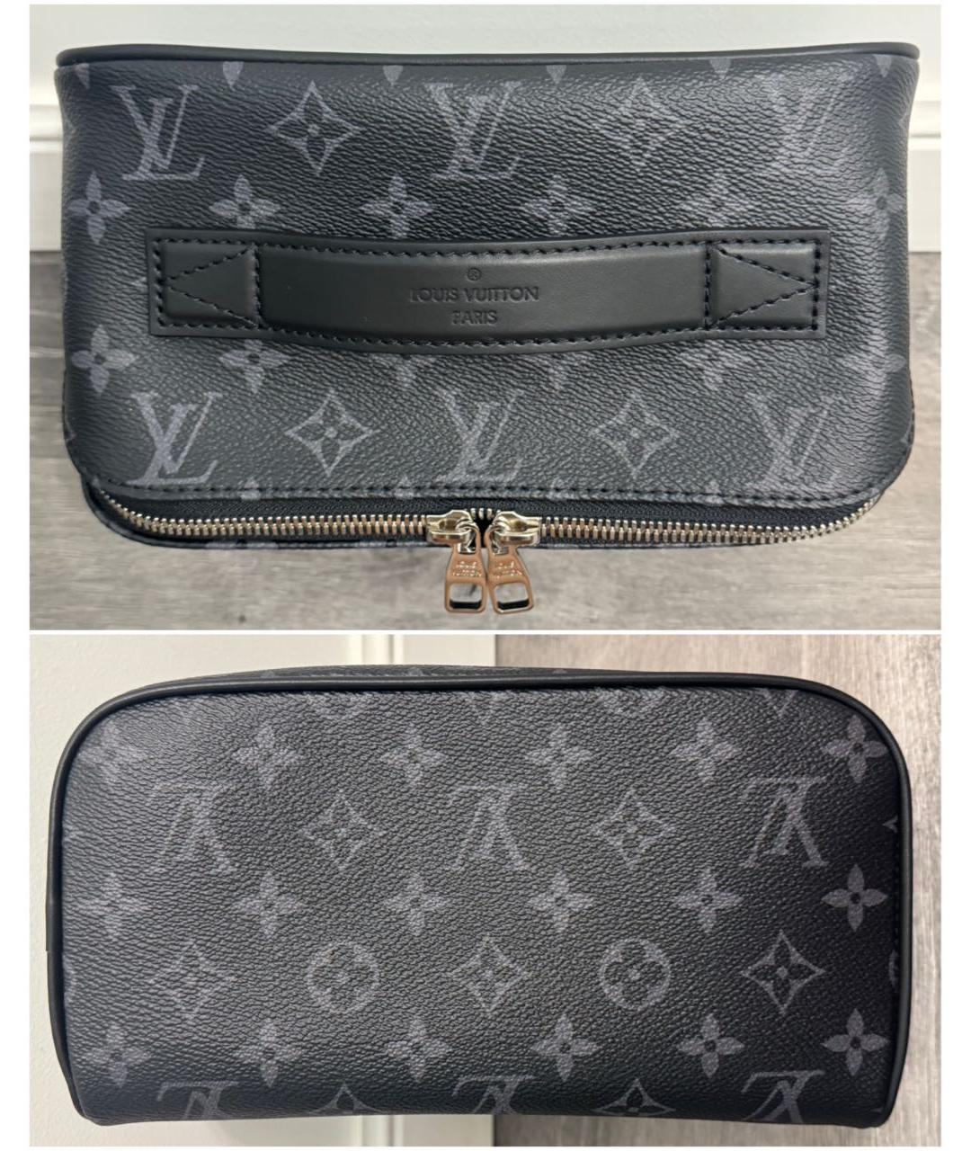 LOUIS VUITTON Черная барсетка, фото 2