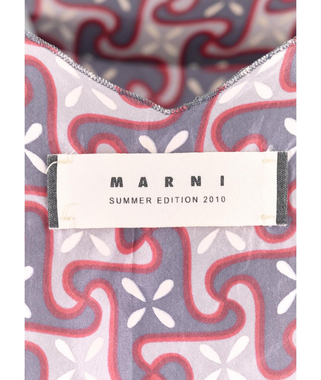 MARNI Мульти шелковая блузы, фото 3