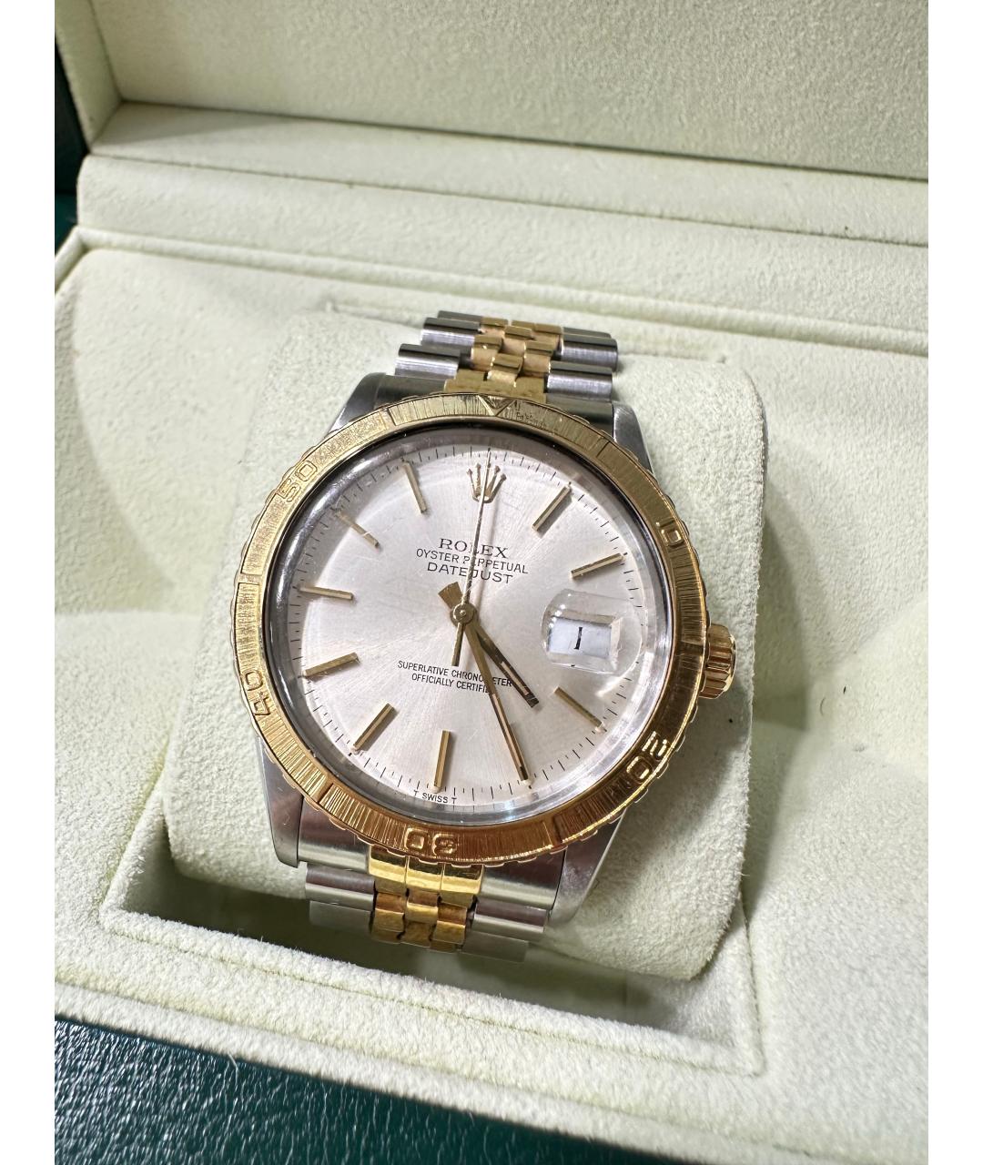 ROLEX Серебряные часы из золота и стали, фото 5