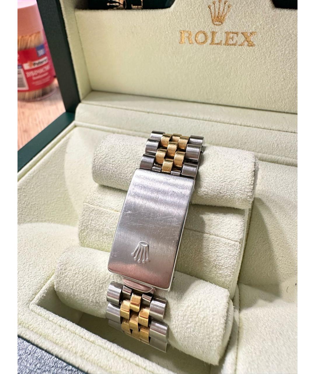 ROLEX Серебряные часы из золота и стали, фото 4