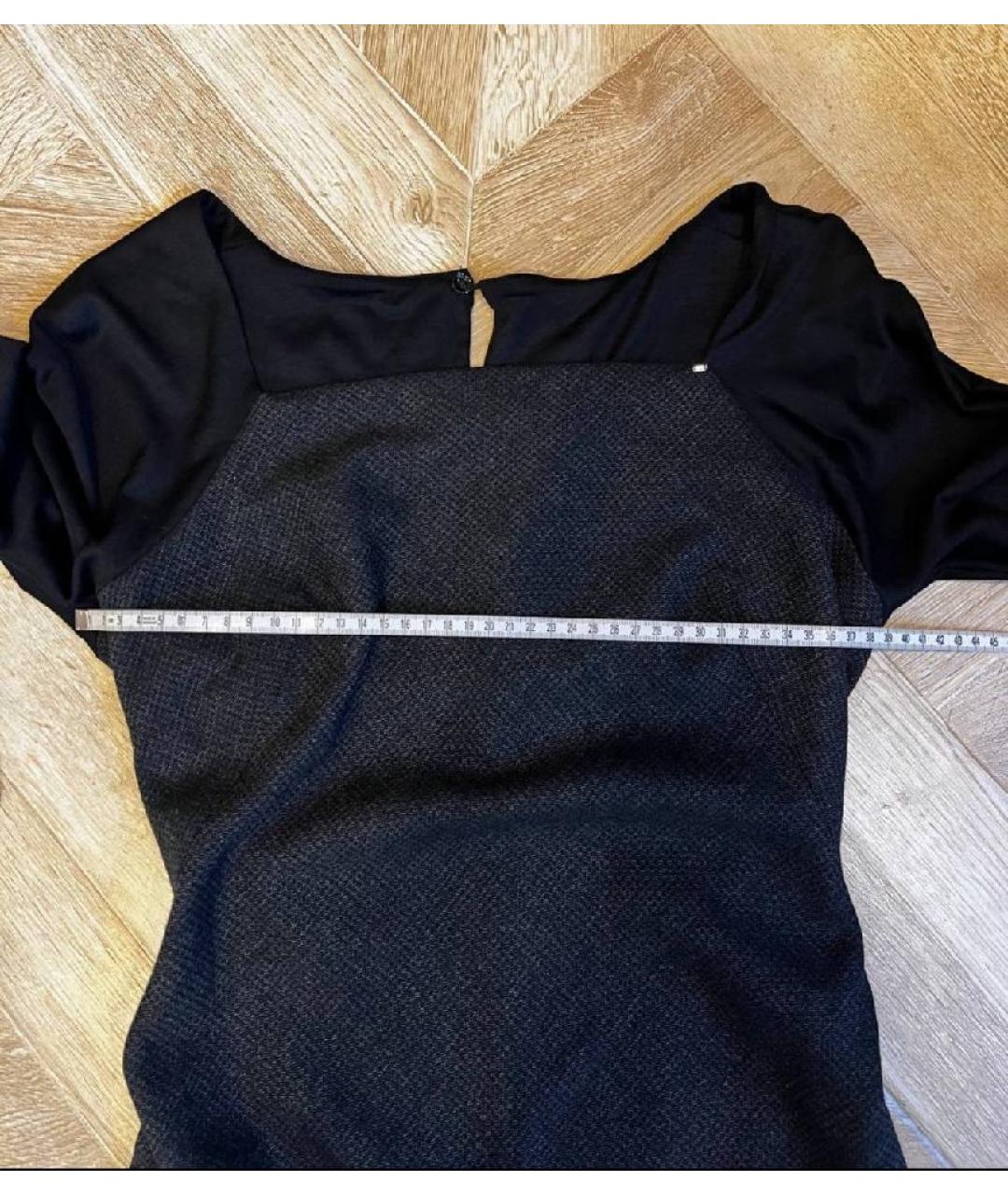 SPORTMAX Черное платье, фото 4