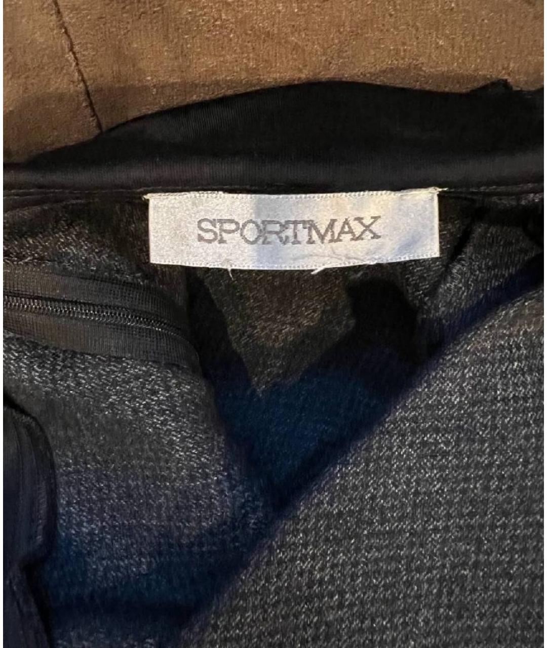 SPORTMAX Черное платье, фото 3