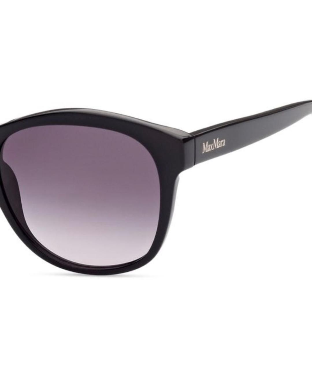 MAX MARA Черные пластиковые солнцезащитные очки, фото 3