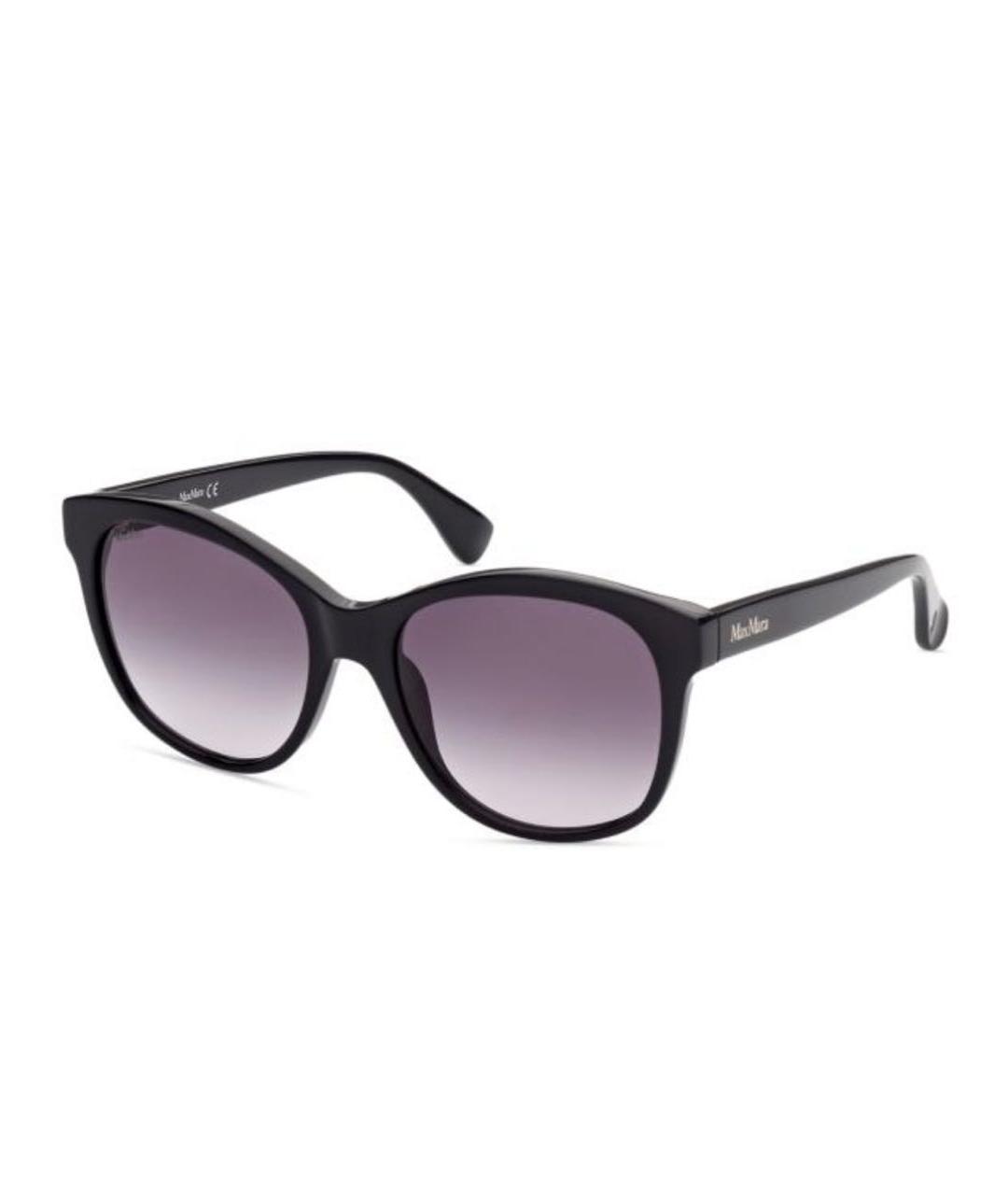 MAX MARA Черные пластиковые солнцезащитные очки, фото 5