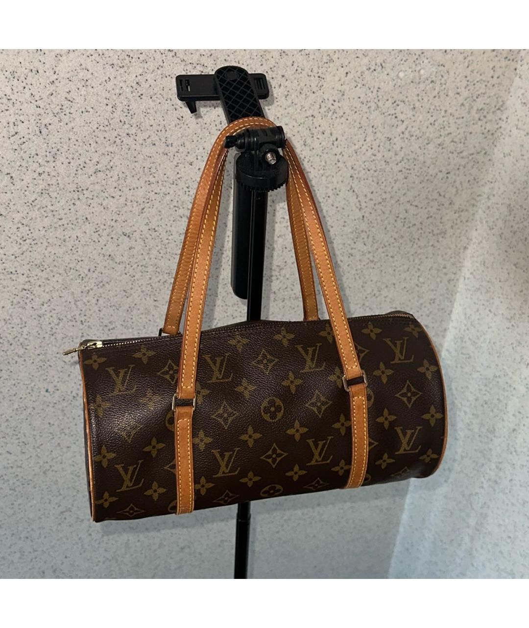 LOUIS VUITTON Коричневая сумка с короткими ручками, фото 8