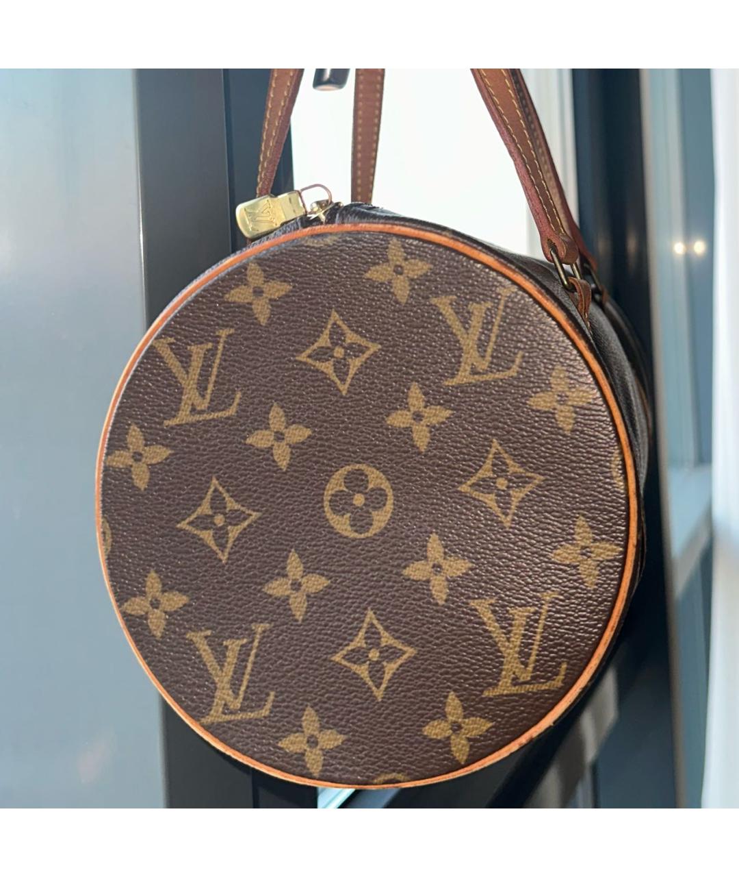 LOUIS VUITTON Коричневая сумка с короткими ручками, фото 5