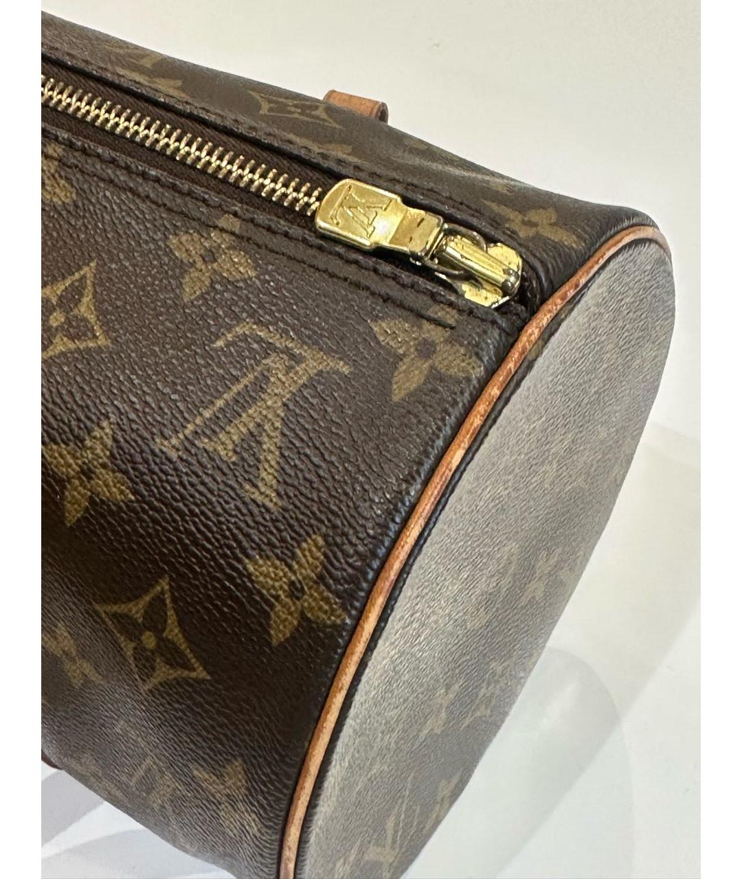 LOUIS VUITTON Коричневая сумка с короткими ручками, фото 7