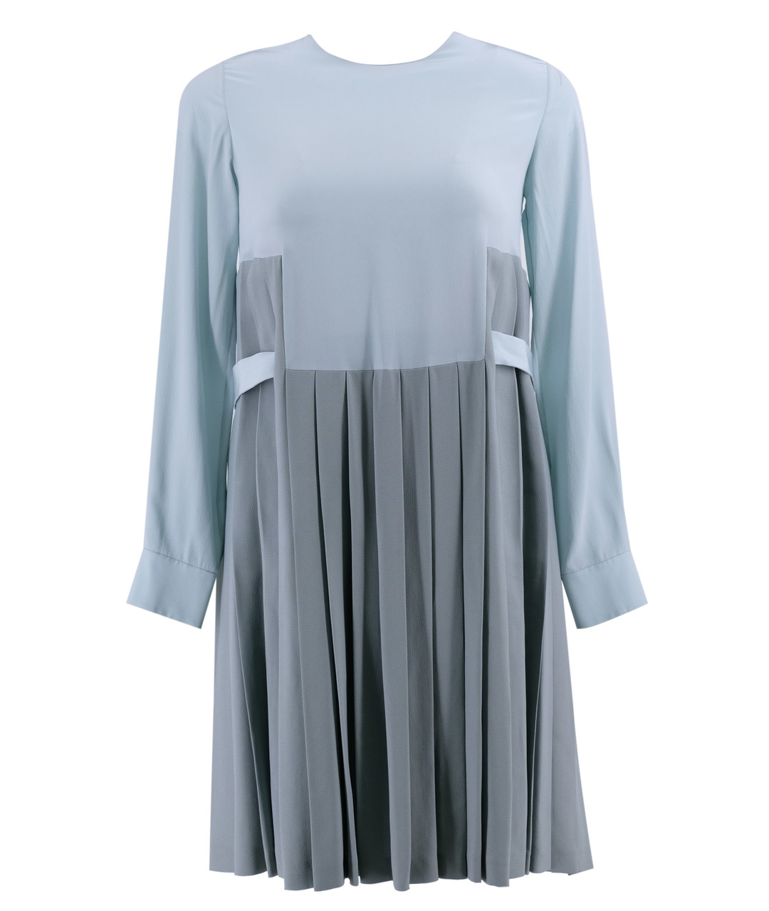 CHLOE Голубое креповое повседневное платье, фото 1