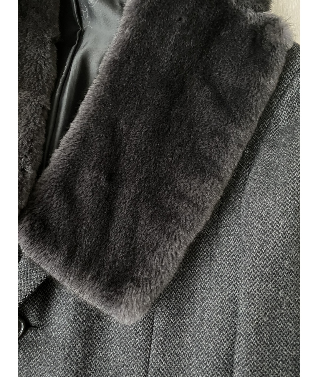 BRIONI Серое шерстяное пальто, фото 7