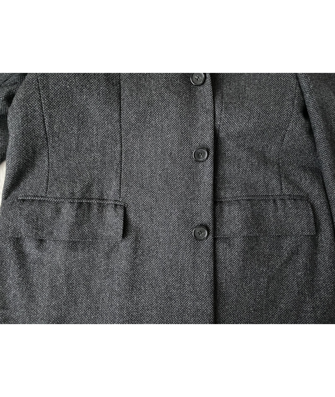 BRIONI Серое шерстяное пальто, фото 5