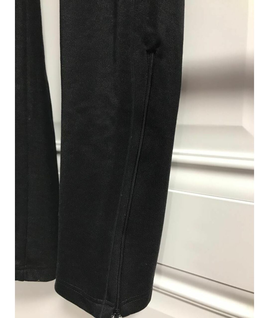 HERON PRESTON Черные полиэстеровые прямые брюки, фото 5