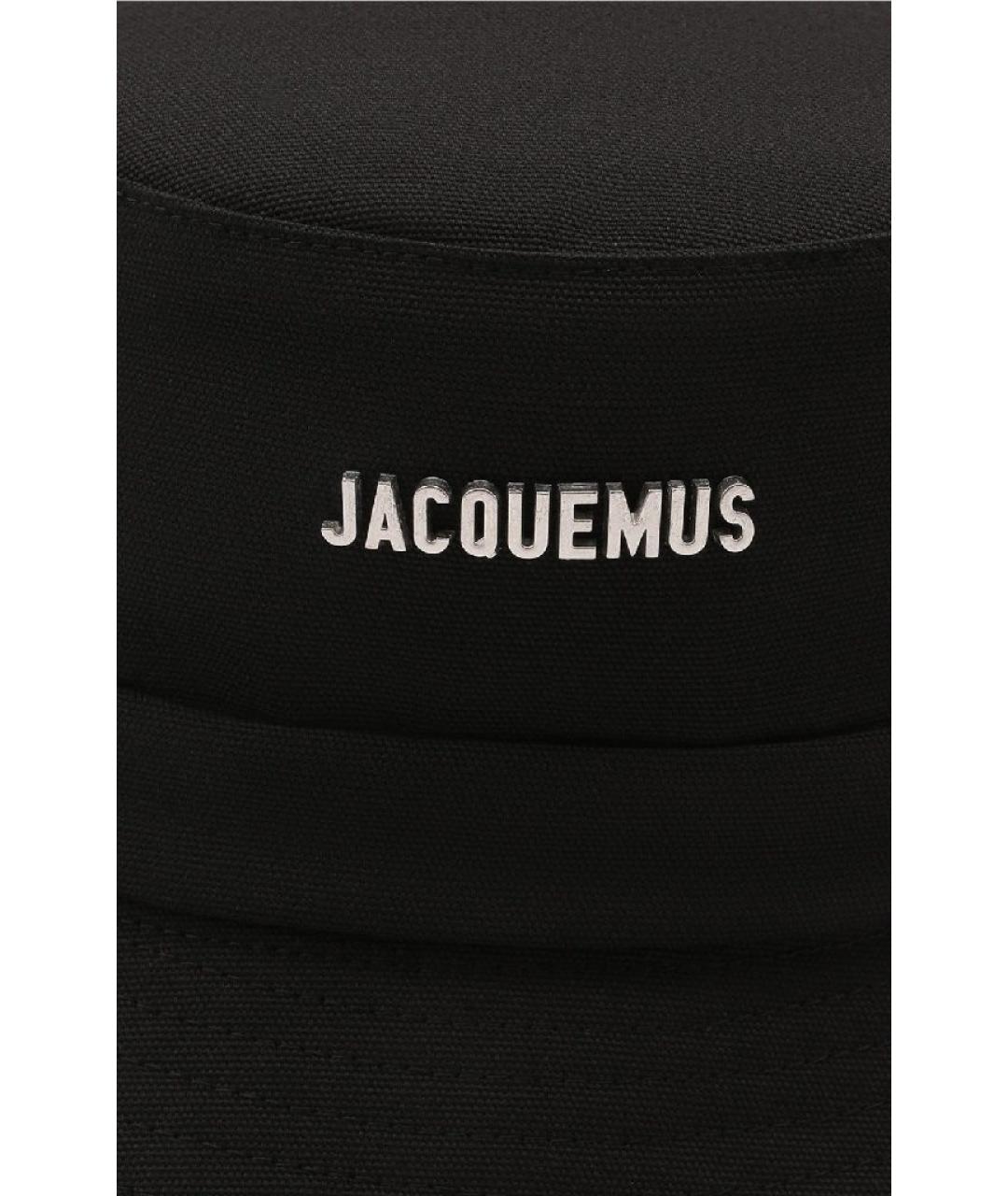 JACQUEMUS Черная хлопковая панама, фото 3