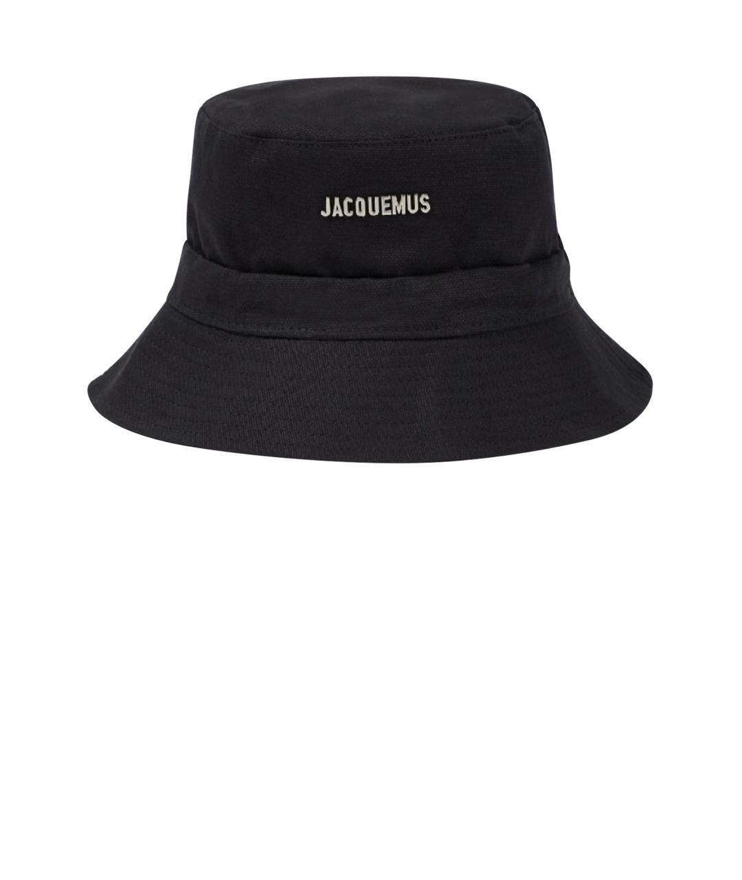 JACQUEMUS Черная хлопковая панама, фото 1
