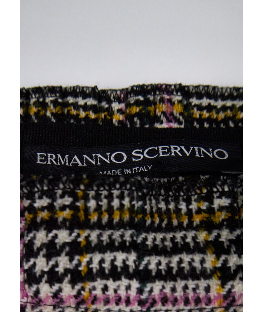 ERMANNO SCERVINO Серая шерстяная юбка миди, фото 3