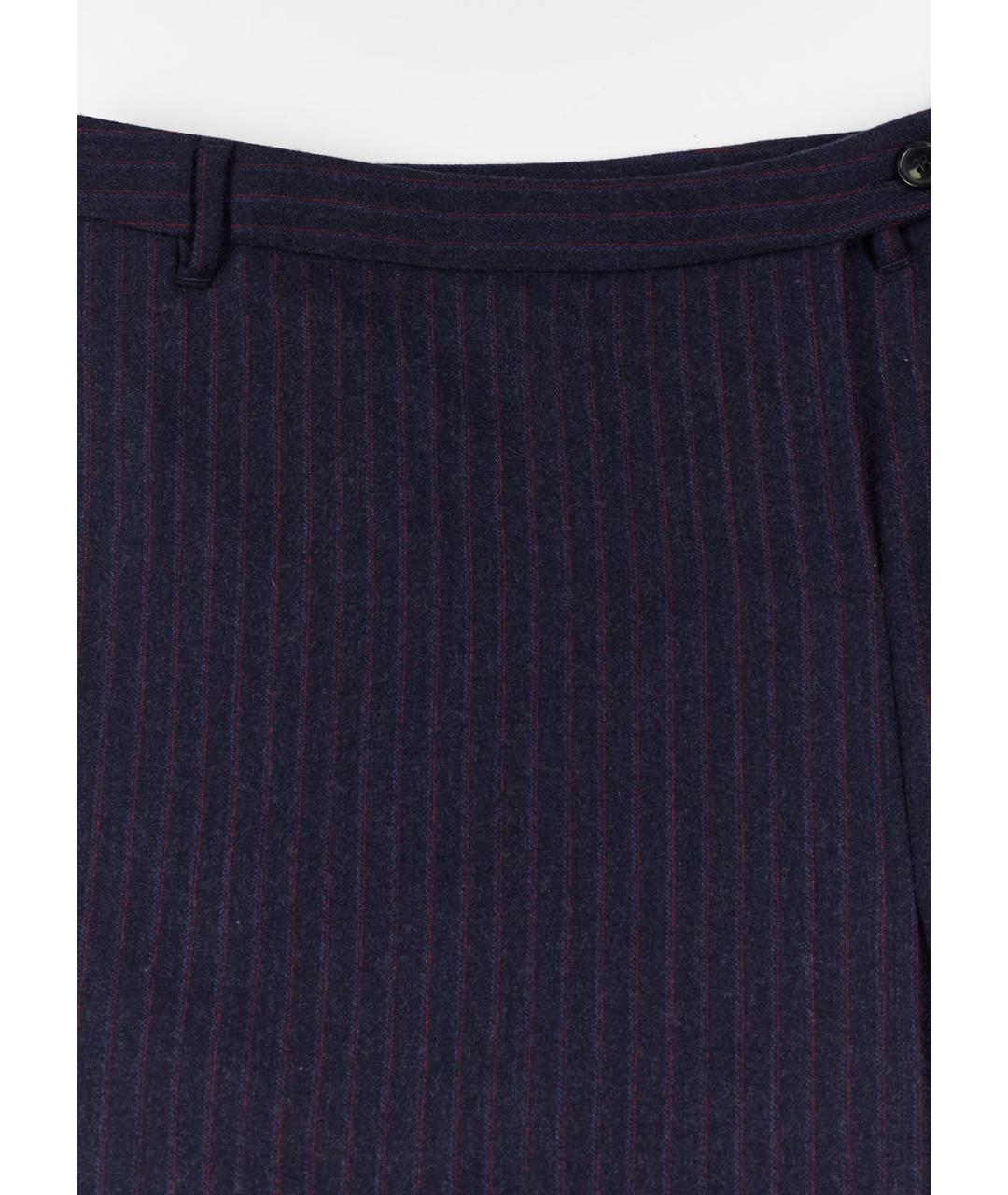 WEEKEND MAX MARA Синяя шерстяная юбка миди, фото 4
