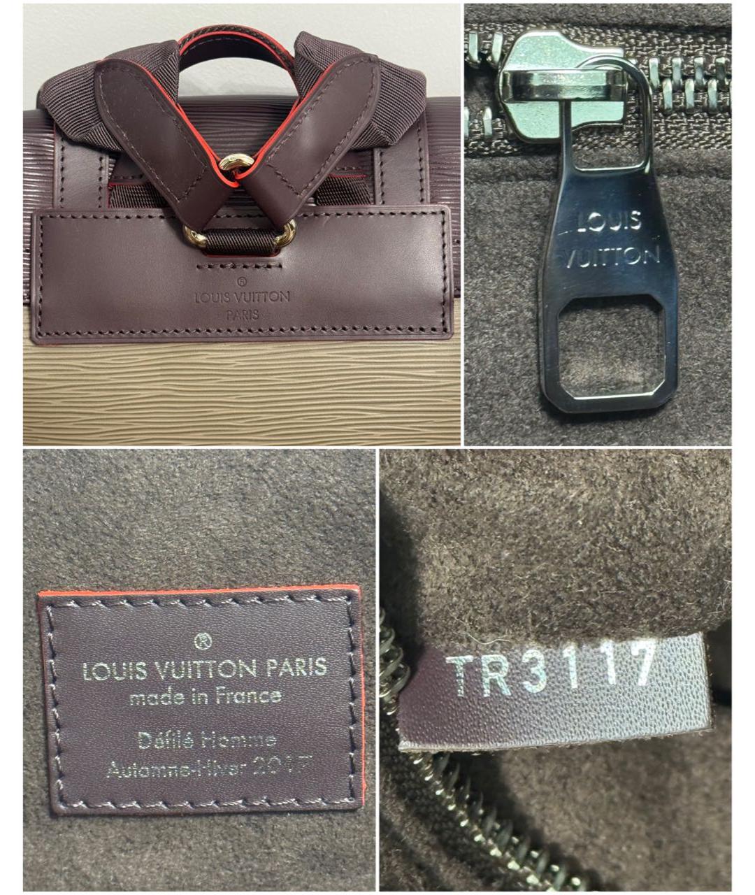 LOUIS VUITTON Коричневый кожаный рюкзак, фото 7