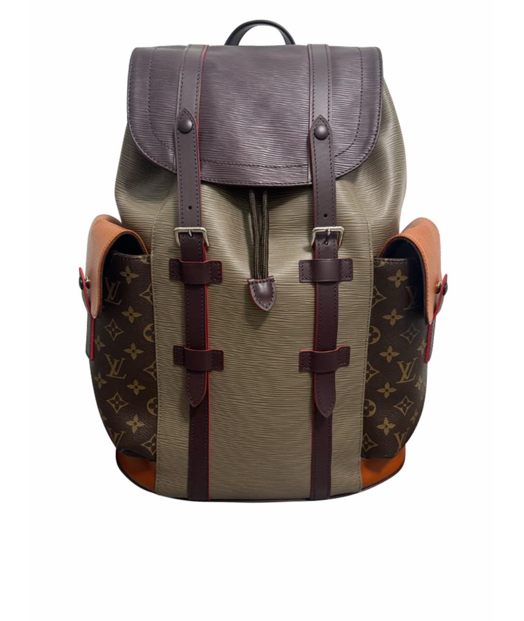 LOUIS VUITTON Коричневый кожаный рюкзак, фото 1