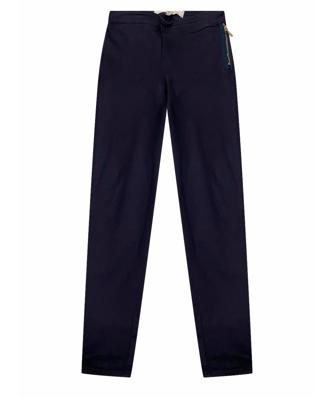 ELISABETTA FRANCHI Темно-синие хлопко-эластановые джинсы слим, фото 1