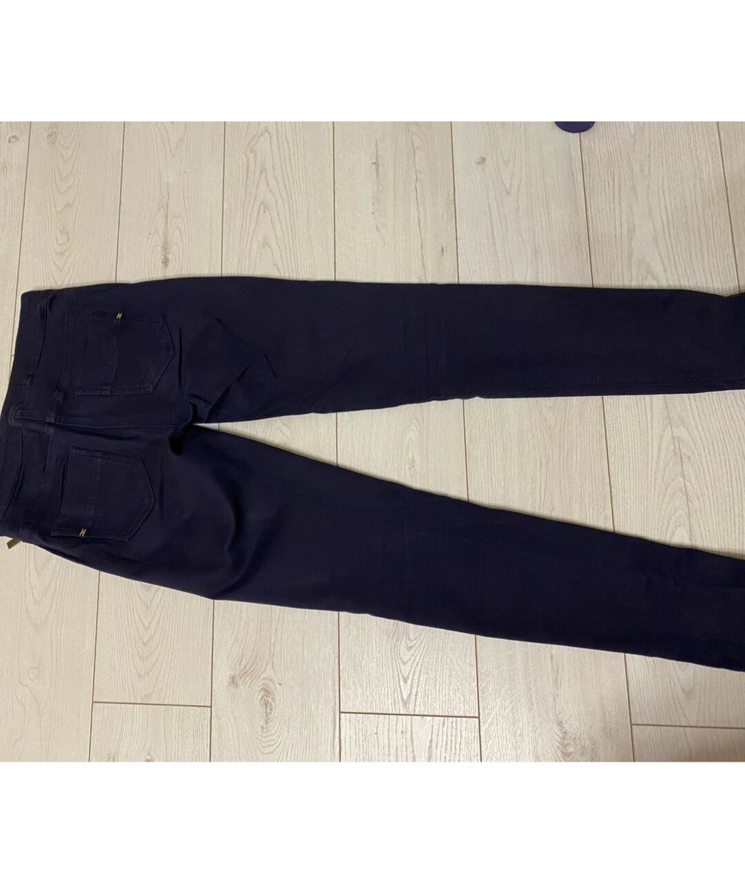 ELISABETTA FRANCHI Темно-синие хлопко-эластановые джинсы слим, фото 2