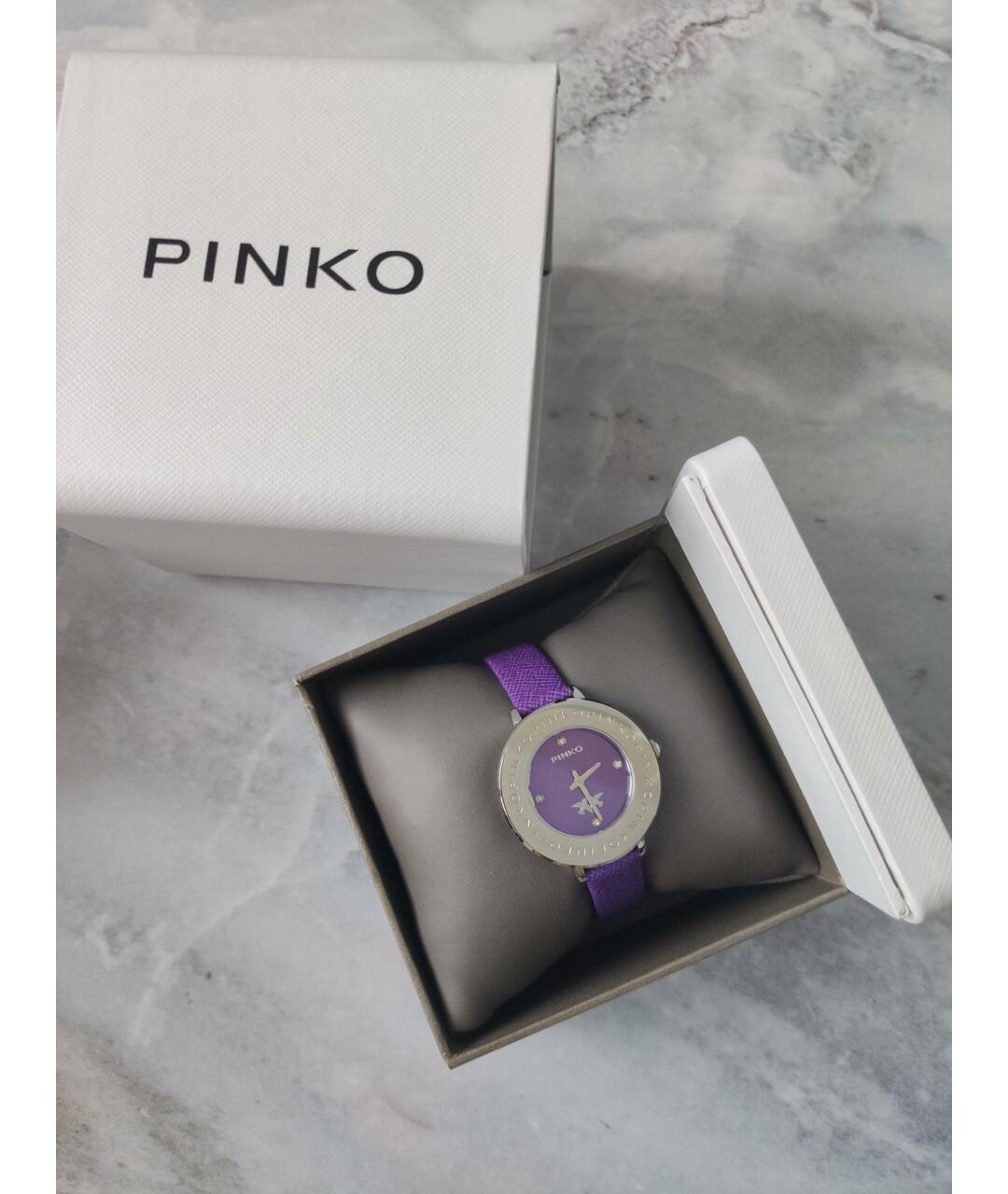 PINKO Фиолетовые стальные часы, фото 6