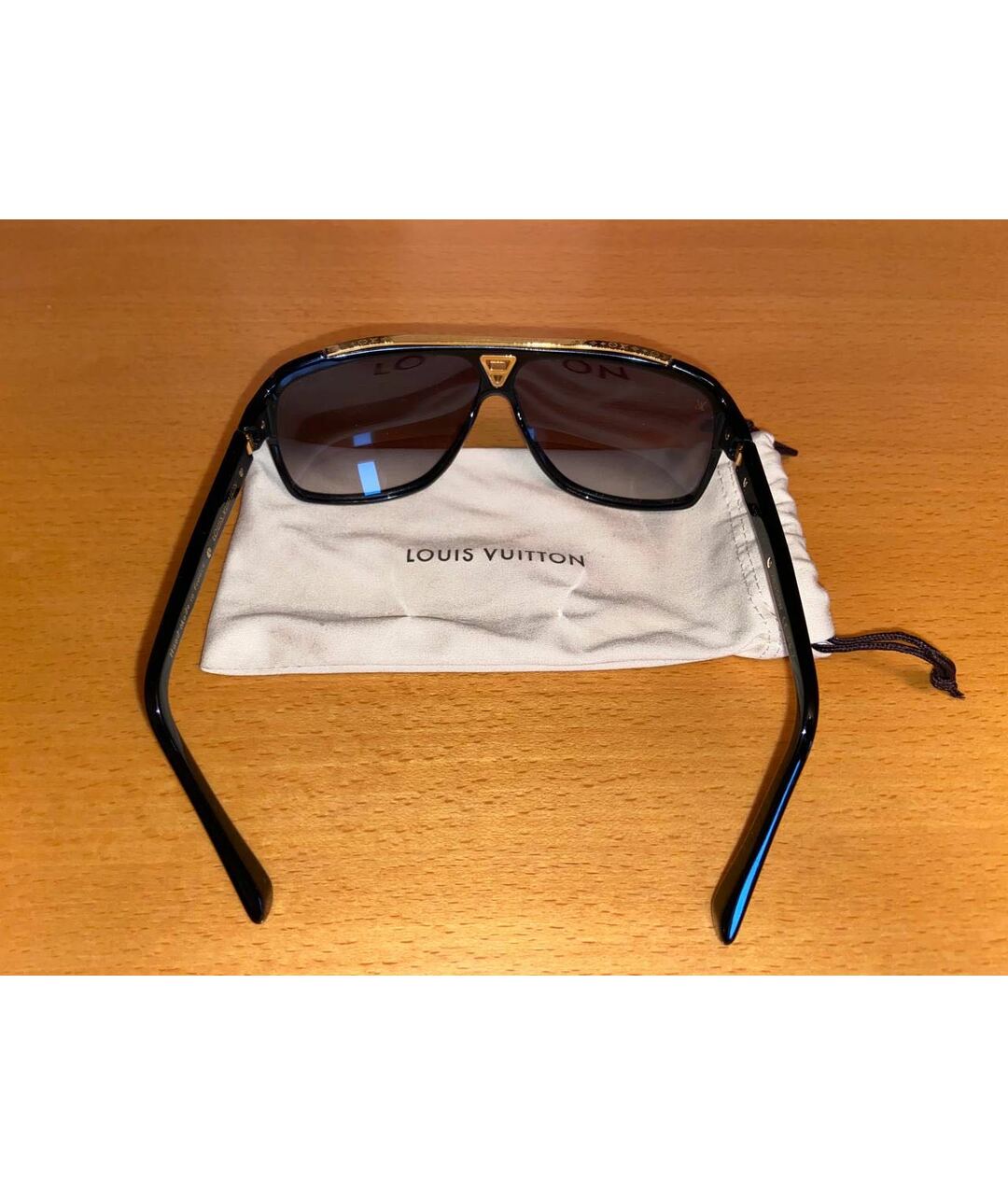 LOUIS VUITTON PRE-OWNED Черные солнцезащитные очки, фото 4