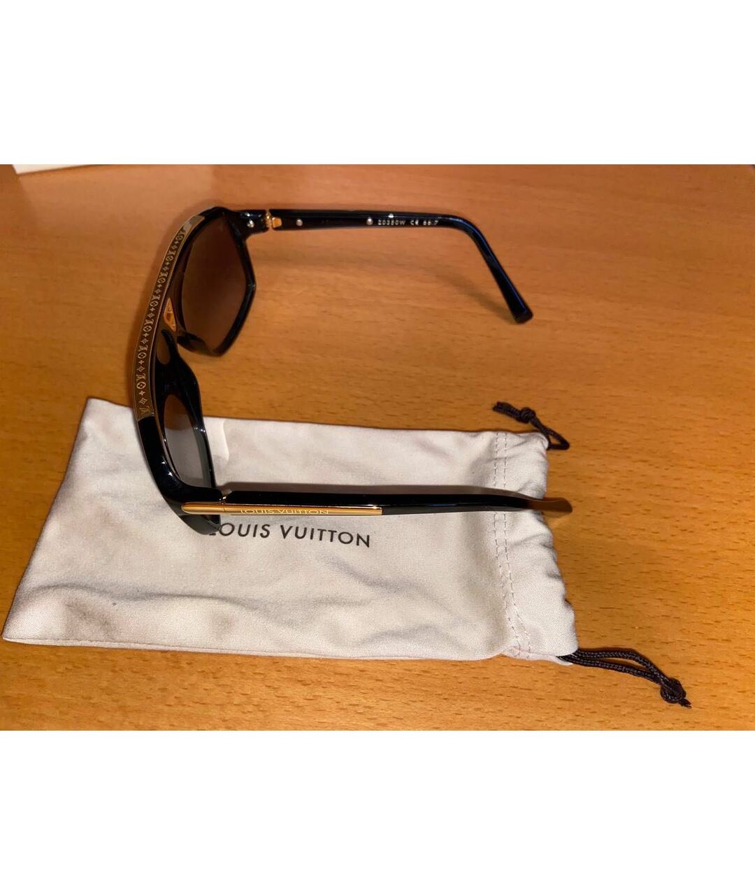 LOUIS VUITTON PRE-OWNED Черные солнцезащитные очки, фото 3