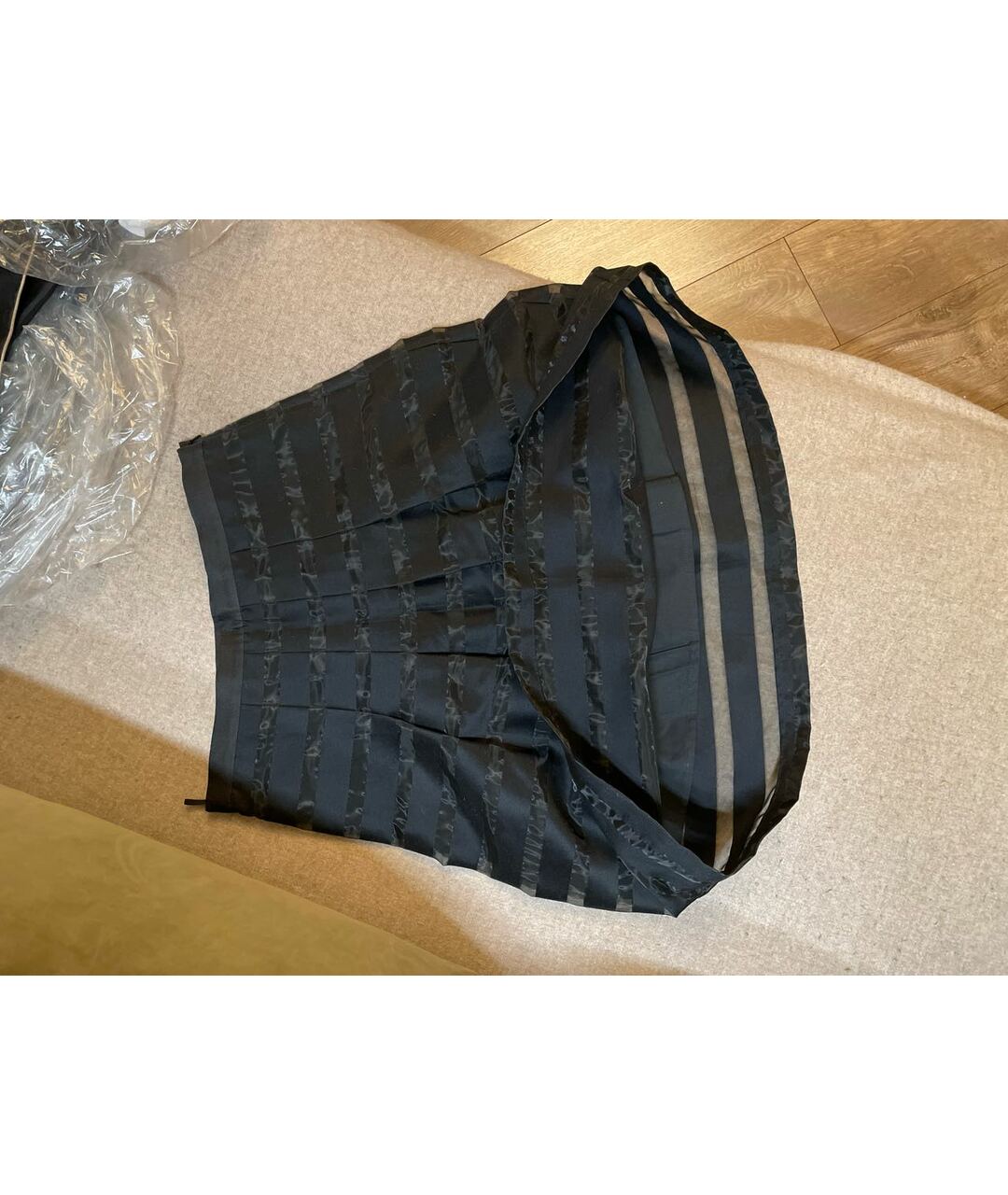 'S MAX MARA Черная хлопковая юбка миди, фото 3