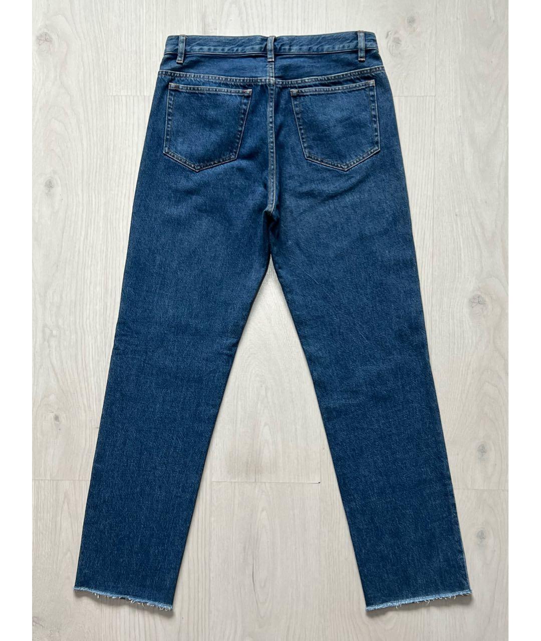 A.P.C. Темно-синие хлопковые прямые джинсы, фото 2