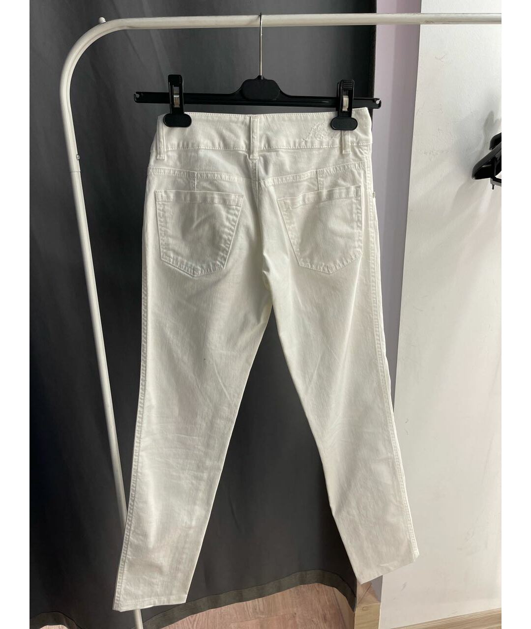 KITON Белые джинсы слим, фото 2