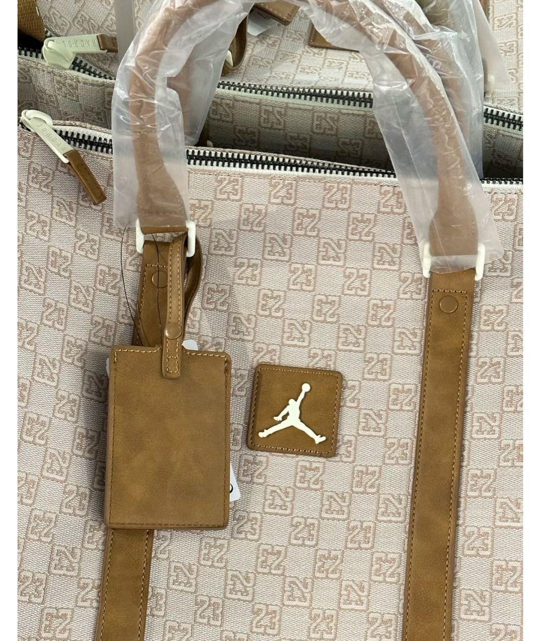 JORDAN Бежевая дорожная/спортивная сумка, фото 7