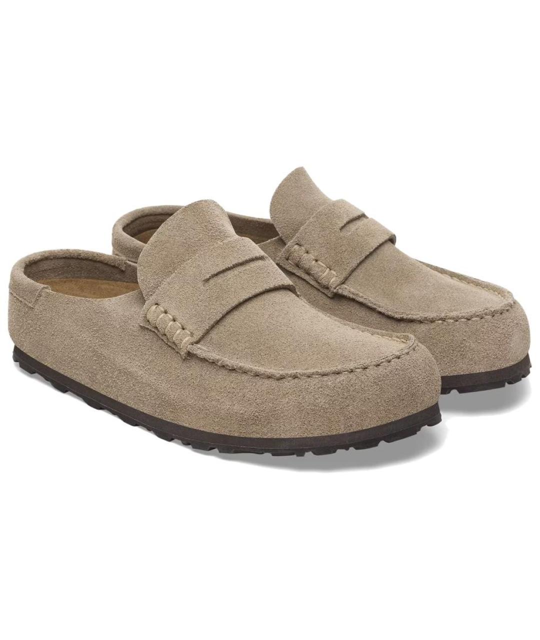 BIRKENSTOCK Коричневые слипоны, фото 3