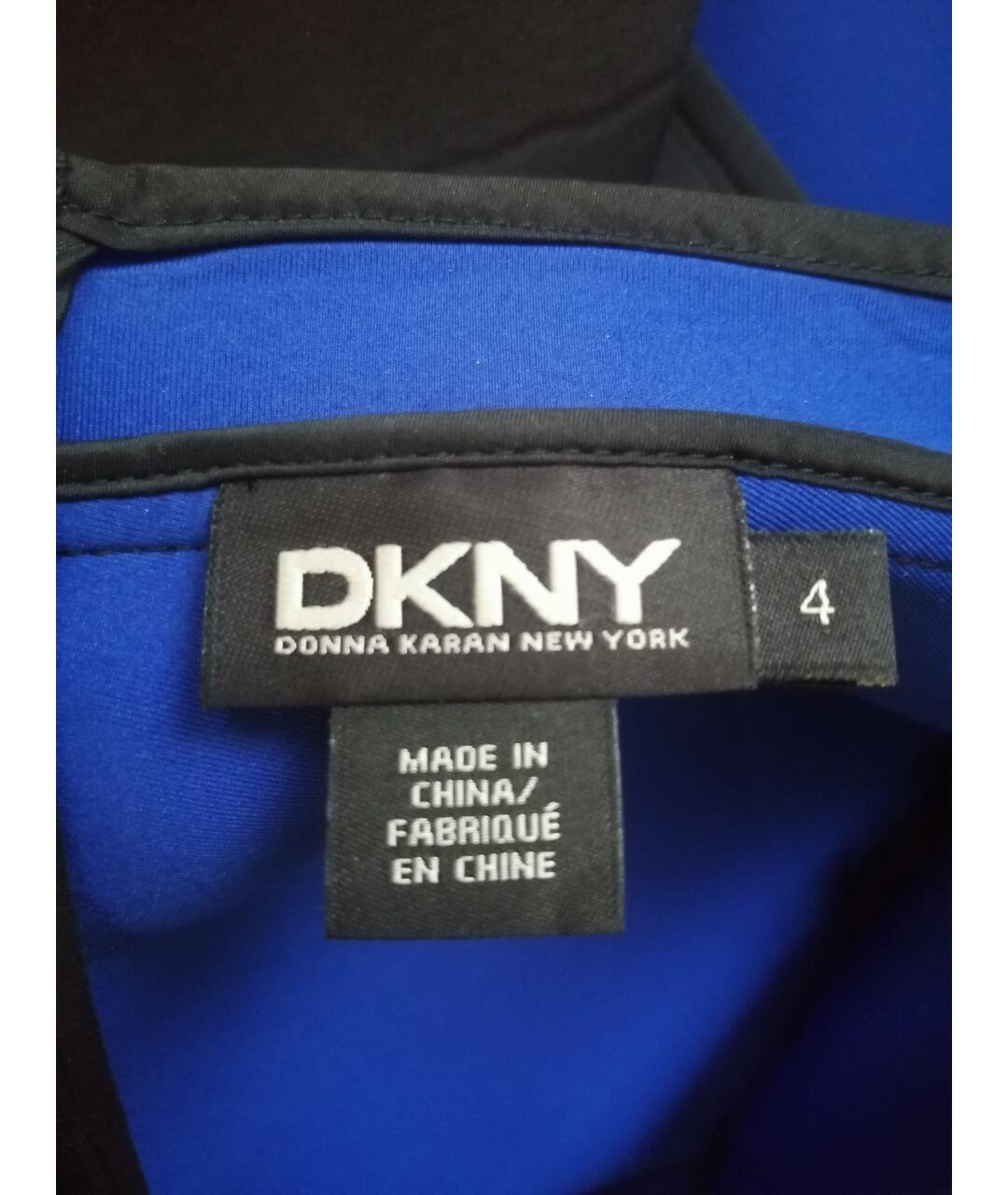 DKNY Черная полиэстеровая юбка мини, фото 3