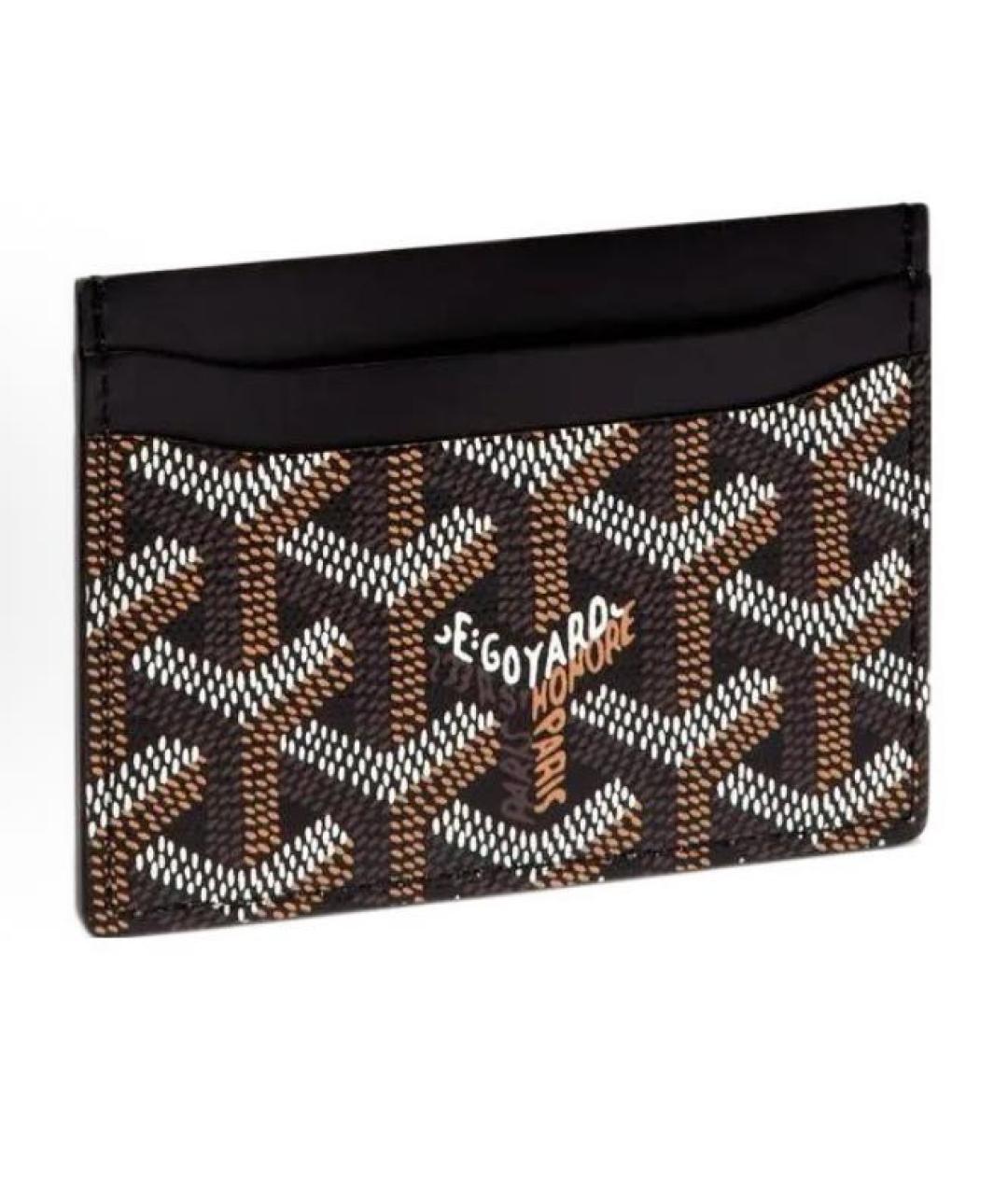 GOYARD Черный кожаный кардхолдер, фото 4