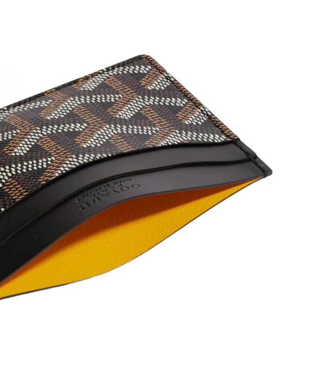 GOYARD Черный кожаный кардхолдер, фото 2