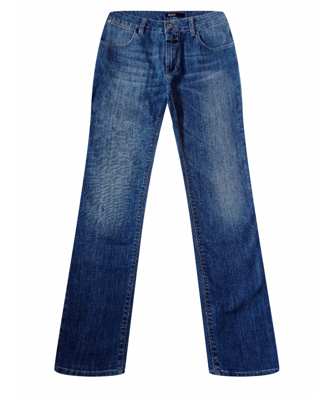 CLOSED Синие хлопко-эластановые прямые джинсы, фото 1
