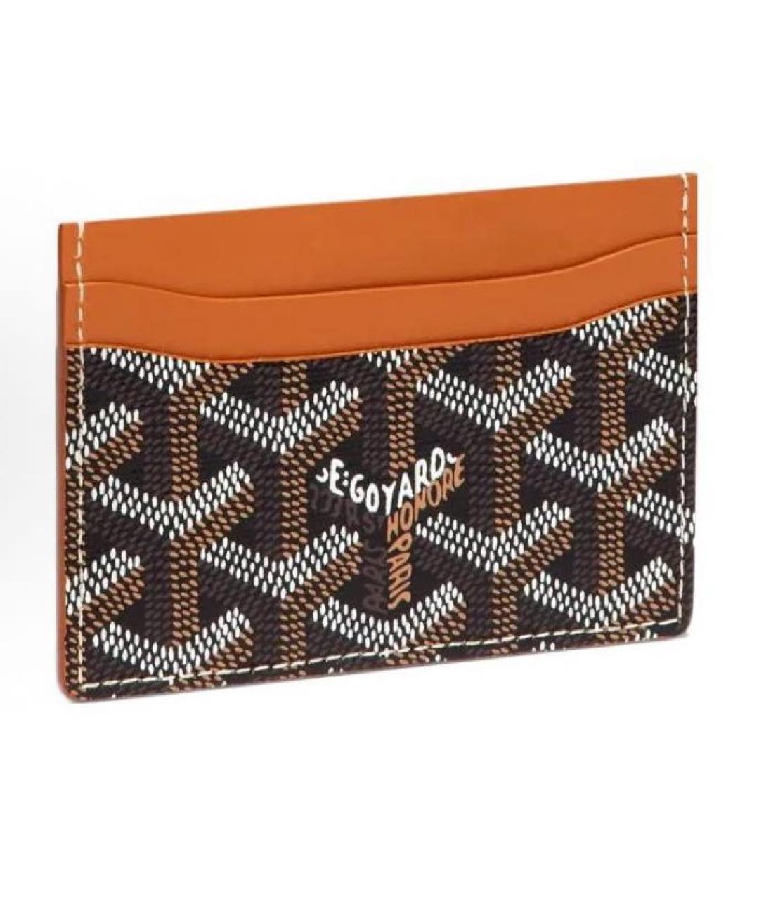 GOYARD Коричневый кожаный кардхолдер, фото 4